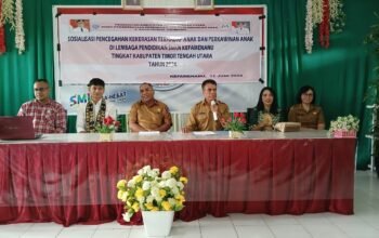 Koordinasi Lintas Sektor, DP3A TTU Sosialisasi Pencegahan Kekerasan dan Perkawinan Anak di Lingkungan Sekolah