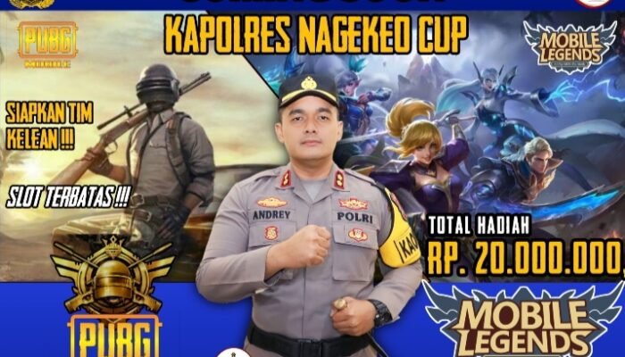 Meriahkan HUT ke-78 Polri, Polres Nagekeo Gelar Lomba Esport PUBG dan Mobile Legend
