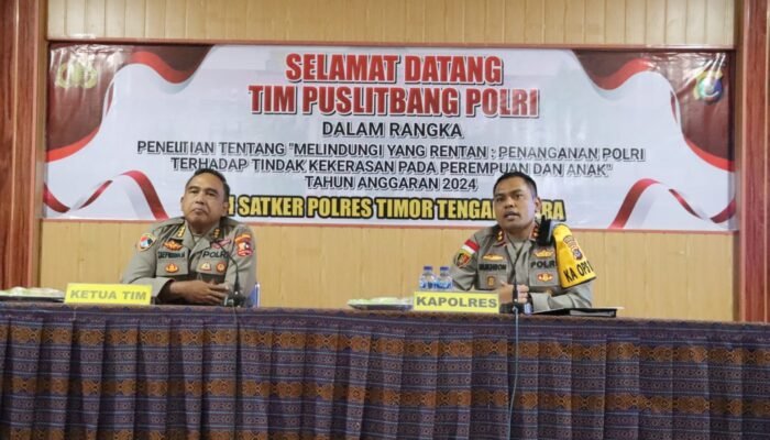 Upaya Melindungi Kelompok Rentan, Puslitbang Polri Lakukan Penelitian di Polres TTU