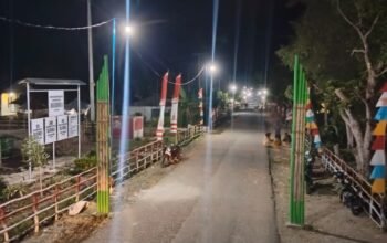 Pemdes Fafinenu B Bangun 75 Unit Lampu Jalan, Kades : Terang Trus..Terus Terang…