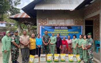 Songsong HUT ke-79 TNI, Kodim 1618/TTU Gelar Baksos, Dandim : Wujud Nyata Hubungan Erat TNI dan Masyarakat