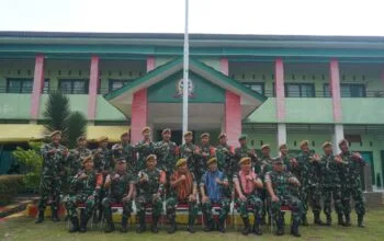 Satgas Pamtas RI-RDTL Batalyon Arhanud 15/DBY Terima Kunker Danpussenarhanud