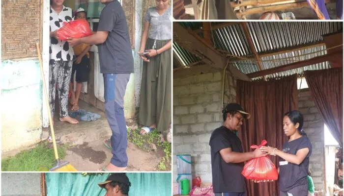 Maknai Natal, Pemuda GMIT Petra Kefamenanu Bantu Korban Letusan Gunung Lewotobi